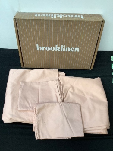 Brooklinen Full Sheet Set-2 Pillowcases, Flat Sheet & Fitted Sheet - Lot 120