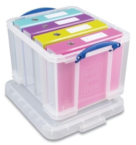 Really Useful Box Snap-Lid Storage Bin, 8.45 gal, 14" x 18" x 12.25", 3/Pack - Lot 202