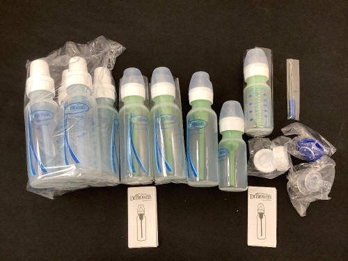 Bundle of Dr. Brown's Baby Bottles, 9 Total - Lot 222