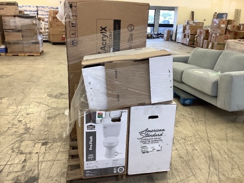 Uninspected Liquidated Customer Return Salvage Pallet - Bathroom Fixtures - Lot 233