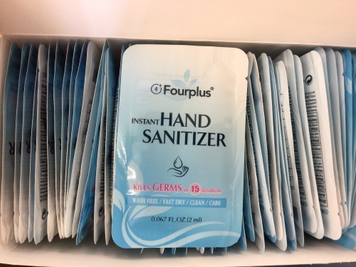 Pallet of 10 Cases of Hand Sanitizer, 2400 Packs per Case - Lot 273