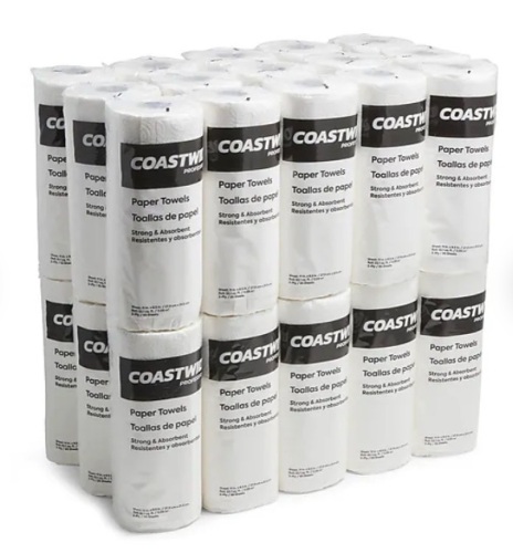 Case of Coastwide Paper Towels, 2-Ply, 85 Sheets/Roll, 30 Rolls/Carton - Lot 339