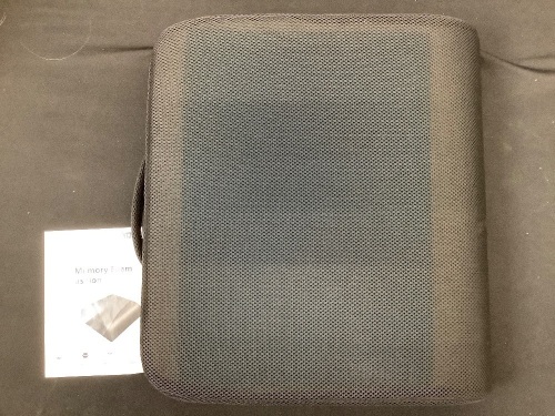 Gel & Memory Foam Cushion Black - Lot 339Y