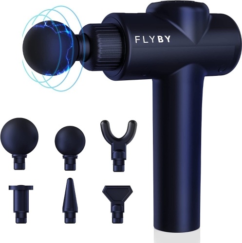 Flyby Massage Gun w/ 6 Attachments - Lot 355