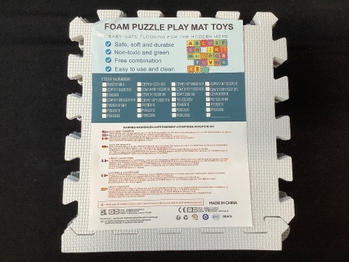 Foam Puzzle Play Mat, 18pc - Lot 424