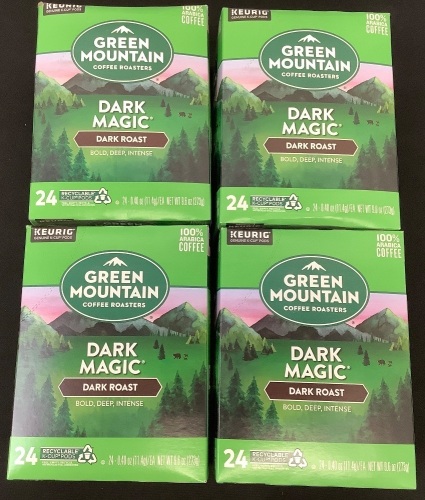 Lot of (4) 24pk Green Mountain Dark Magic K-Cups - Lot 461Y