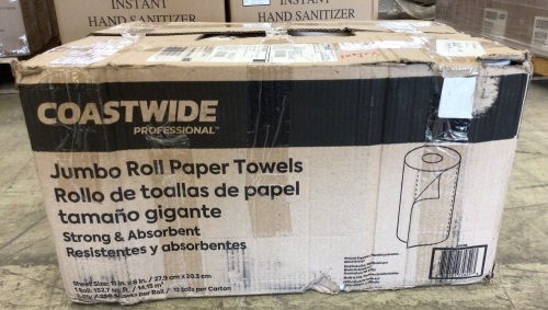 Case of 12 Coastwide Jumbo Roll Paper Towels, 2 Ply - Lot 466