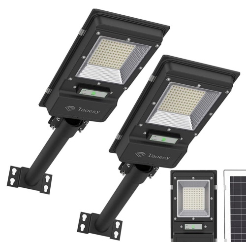 Taoesy 2 pk 60w Solar Street Lights - Lot 104