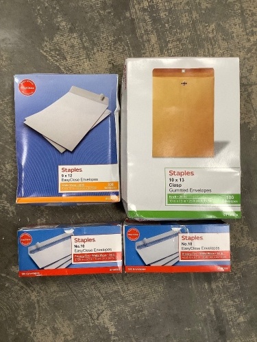 4 Boxes of Assorted Envelopes - Lot 232