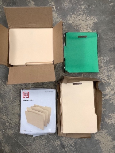 4 Boxes of Assorted File Folders - Lot 242