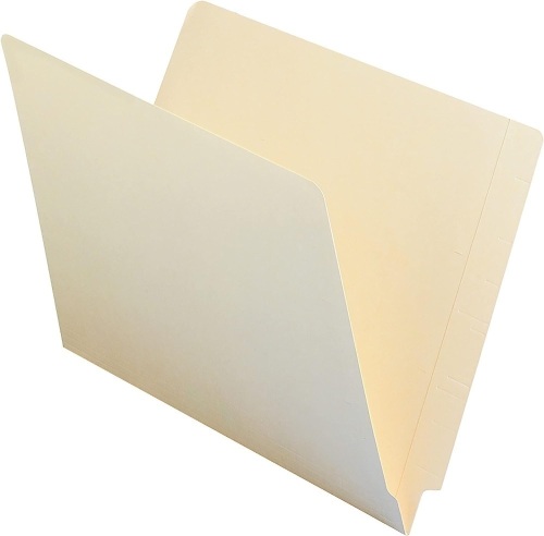 Case of 5 Boxes of End Tab File Folders, Letter Size, 100 per Box - Lot 135