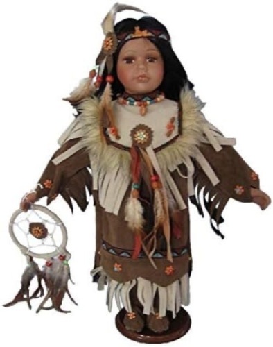 Jmisa 16" Porcelain Indian Doll - Lot 271
