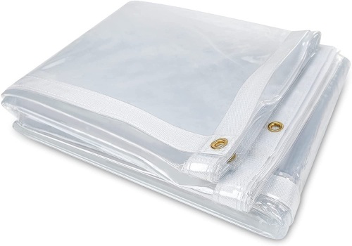8 x 20FT Clear Tarp Curtain with Grommets - Lot 351