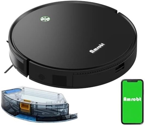 Amrobt Robot Vacuum and Mop Cleaner - Lot 100