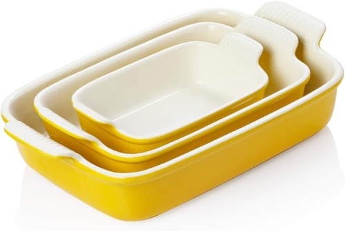 SWEEJAR Porcelain Bakeware 3pc Set - Lot 248