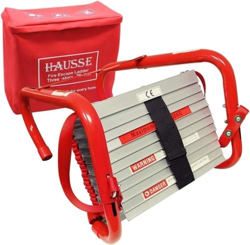 Hausse Retractable 3 Story Fire Escape Ladder, 25 Feet - Lot 80