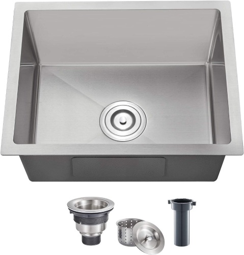 ROVOGO 23 X 18 In. Undermount Single Bowl Kitchen Sink - Lot 1135