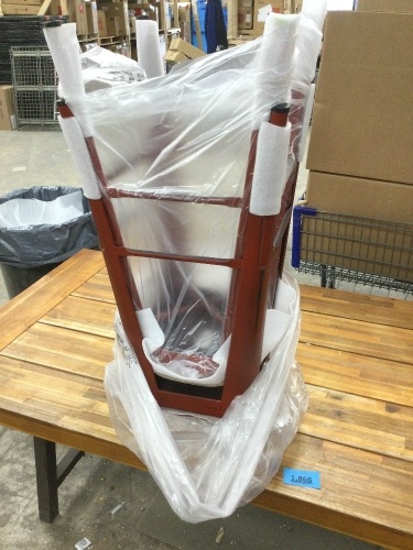 BCP Set of 2 Red Bar Stools - Lot 1866