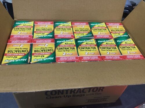 Case of Handi-Wrap Contractor Clean-Up Bags w/ Ties  - Lot 779