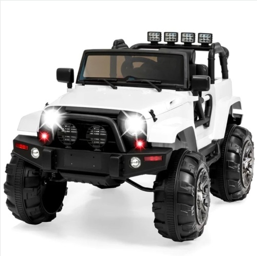 12V Kids Ride-On Truck Car Toy w/ 3 Speeds, LED, Remote, Bluetooth - Lot 81