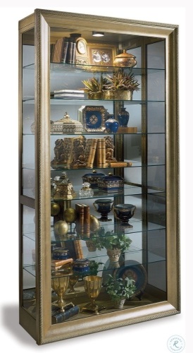 Museum Vermeer Hand Decorated Antique Gold Curio Cabinet - Lot 263