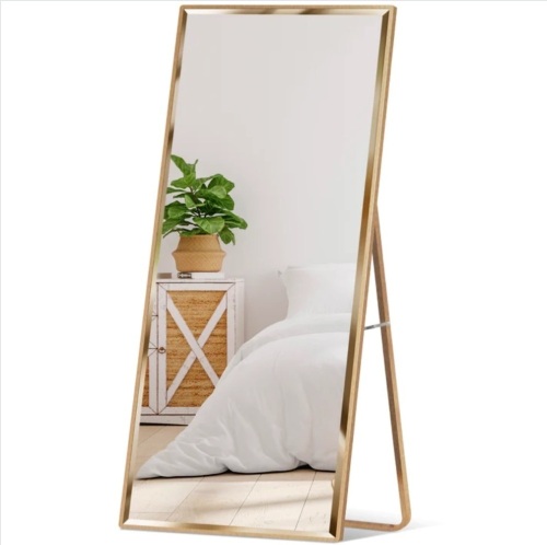 Large Full Length Mirror, Wall Hanging & Leaning Floor Mirror - 65x22in - Lot 295