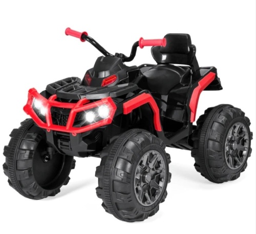 12V Kids Ride-On 4-Wheeler Quad ATV Car w/ 3.7mph Max, Bluetooth, Headlights - Lot 299