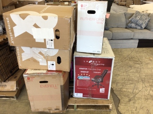 Uninspected Pallet of Office & Gaming Chairs - Lot 376G