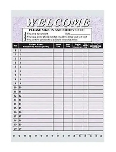 Case of 8 Boxes Medical Arts Press Privacy Sign-In Sheets - Lot 227