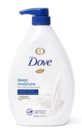 Case of 3 Dove Body Wash Deep Moisture, 34 oz - Lot 457