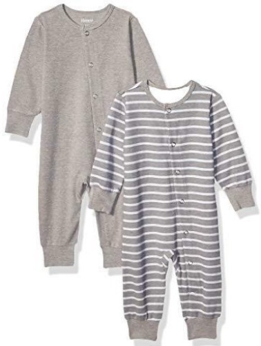 Case of Hanes Baby Girls Ultimate Flexy 2 Pack Sleep and Play Suits, 6-12mo - Lot 146