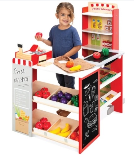 Kids Pretend Play Grocery Store Supermarket Toy Set w/ Accessories - Lot 611