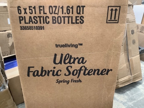 Case of 6 True Living Fabric Softener, Spring Fresh  51 oz - Lot 350