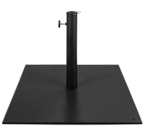 Steel Umbrella Base, Patio Stand w/ Tightening Knob & Anchor Holes - 38.5lb - Lot 321G