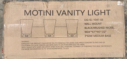 Motini 3 Light Vanity Light - Lot 200