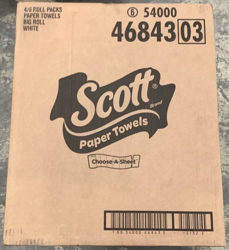 Case of 4 - 6pk Scott Paper Towels - Lot 398