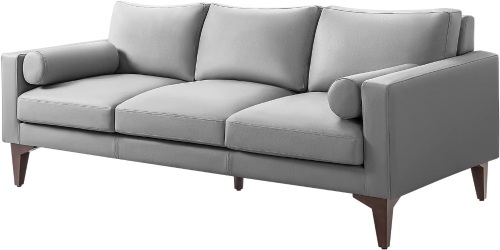 YESHOMY Rivet Mid-Century Upholstered Modern Sofa Couch - Lot 2122