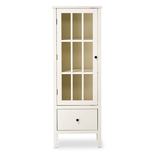 Windham Narrow Library Cabinet with Drawer - Lot 131