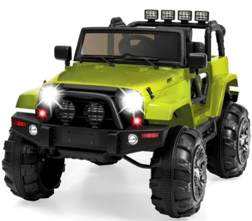 12V Kids Ride-On Truck Car Toy w/ 3 Speeds, LED, Remote, Bluetooth - Lot 50