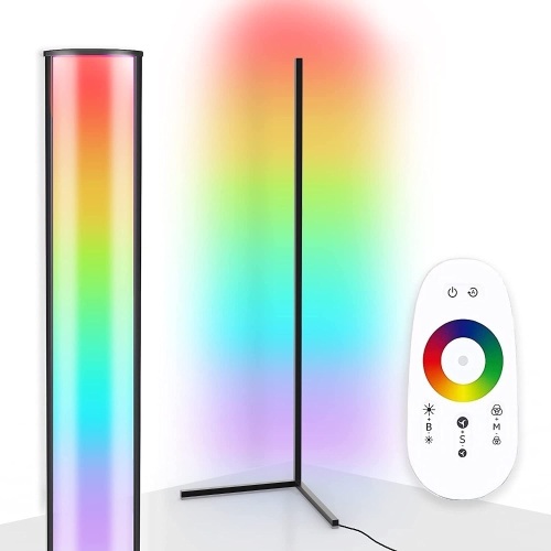 MYRIAD365 RGB Corner Floor Lamp with Remote Control - Lot 212