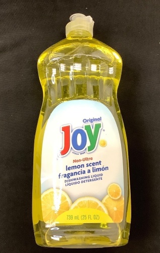 Case of 10 Joy Non-Ultra Dishwashing Liquid, Lemon Scent 25 oz - Lot 264