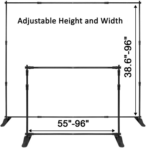 Voilamart 8' x 8' Adjustable Telescopic Display Backdrop Stand - Lot 400