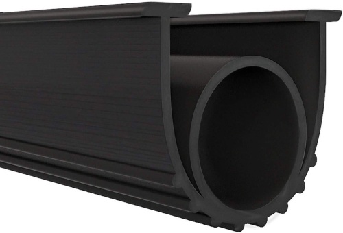 Garage Door Bottom Rubber Weather Stripping Kit, Universal Weatherproof  (20 Ft, Black) - Lot 428