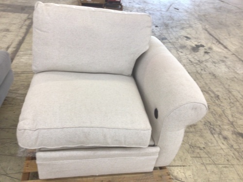 Pottery Barn Electric Reclining Chair, Part of a Sectional - Lot 449