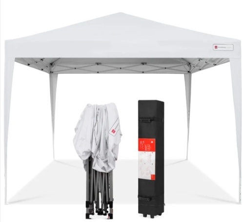 Outdoor Portable Pop Up Canopy Tent w/ Carrying Case, 10x10ft - Lot 516