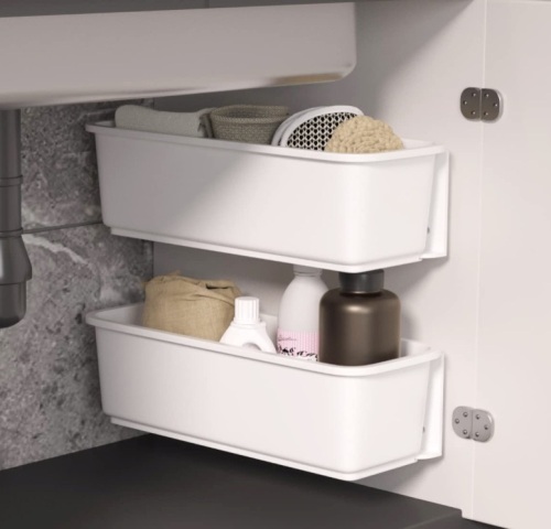 Baffect 2 pcs Under Sink Pull Out Cabinet Organizers - Lot 217