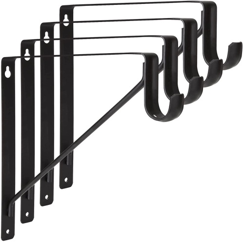 4 Pack Closet Rod Brackets Shelf Supports - Lot 221