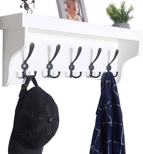 Wall Mounted Coat Rack with Shelf, 24’’ - Lot 282