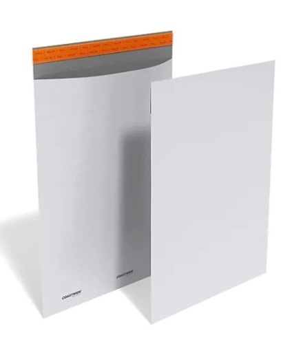Coastwide Self-Sealing Poly Mailer, 14.5" x 19", White, 250/Pack - Lot 360