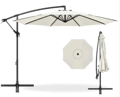 Offset Hanging Patio Umbrella - 10ft - Lot 140
